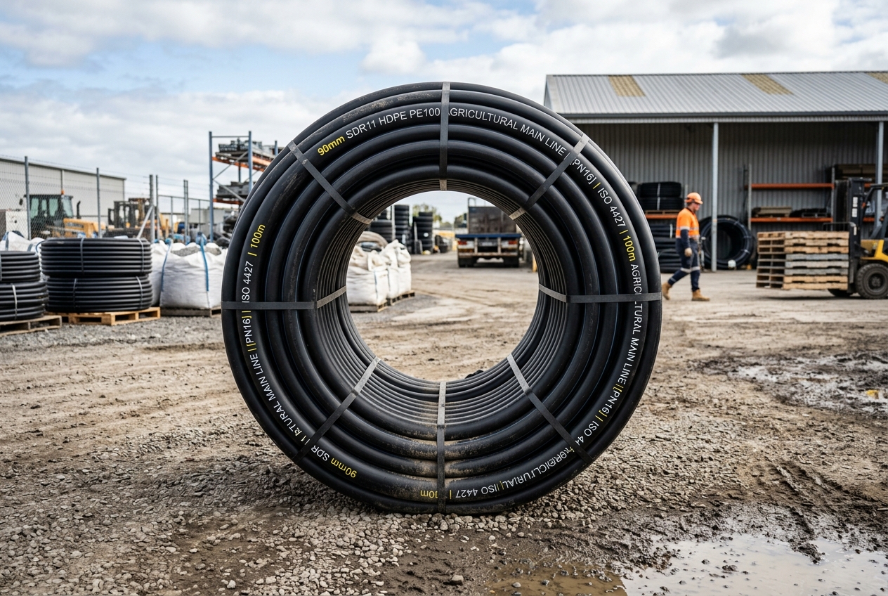 90mm HDPE Coil Pipe by SIPL